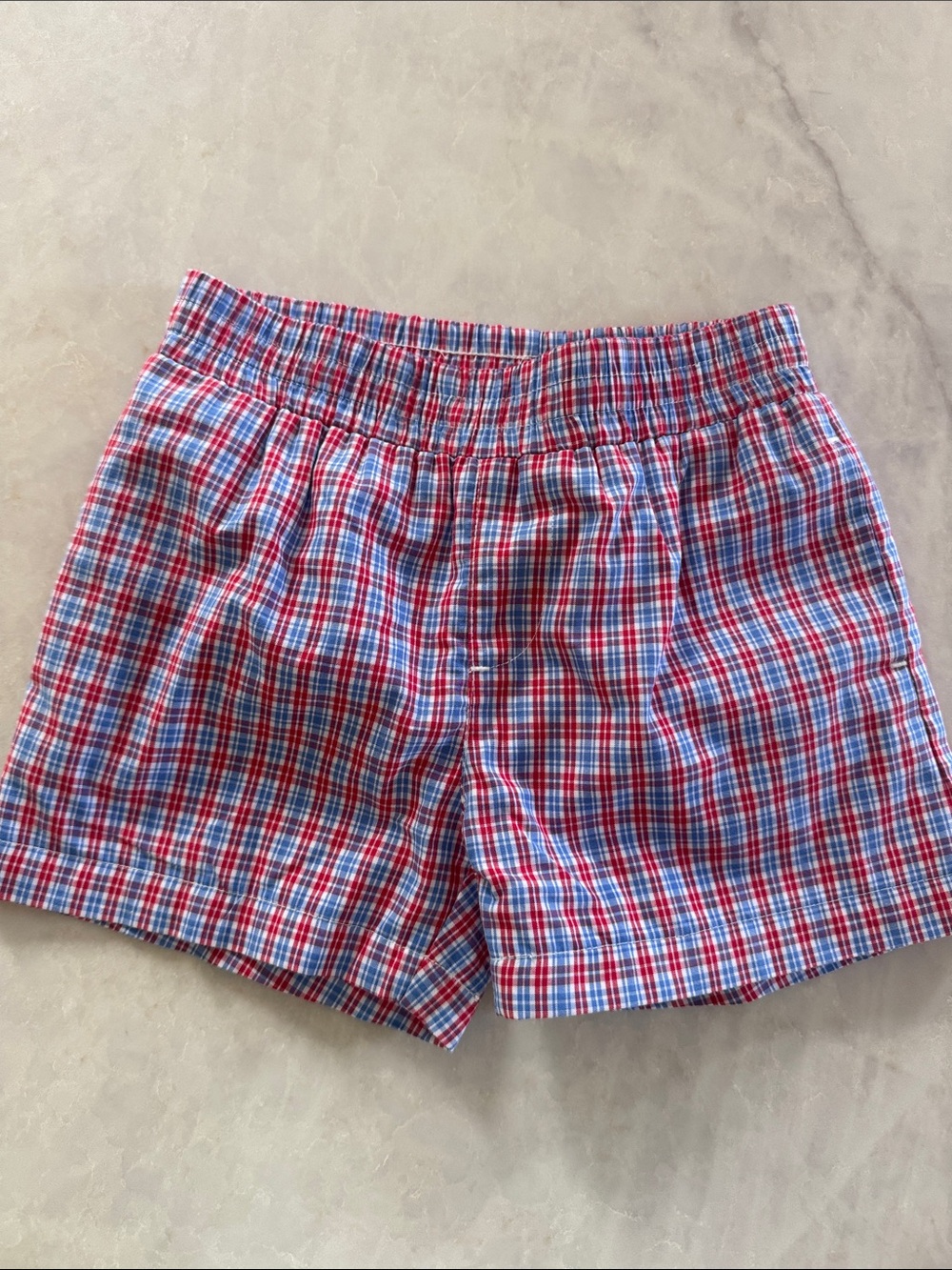 EUC Beaufort Bonnet boys Sheffield Shorts red white blue patriotic size 5 TBBC